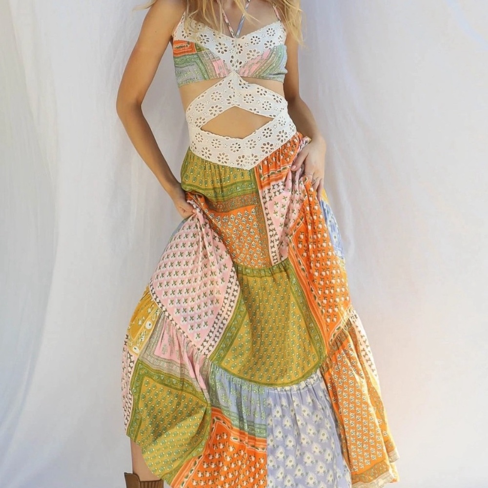 Jen’s Pirate Booty Daydream Patchwork Bonnie Dune Maxi Dress